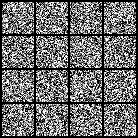 nanoFlow generating MNIST digits: noise evolves into recognizable digits