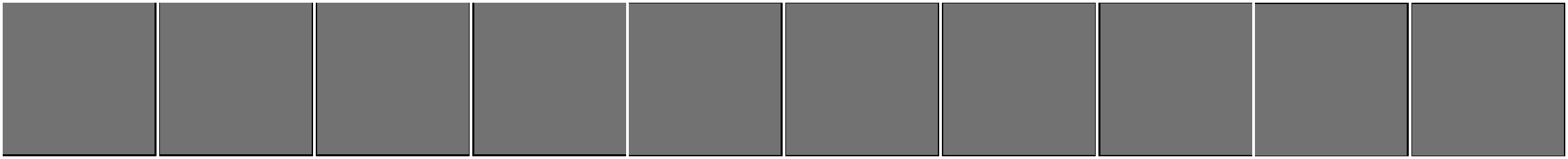 All 10 MNIST digits being unmasked step by step by nanoMaskGIT